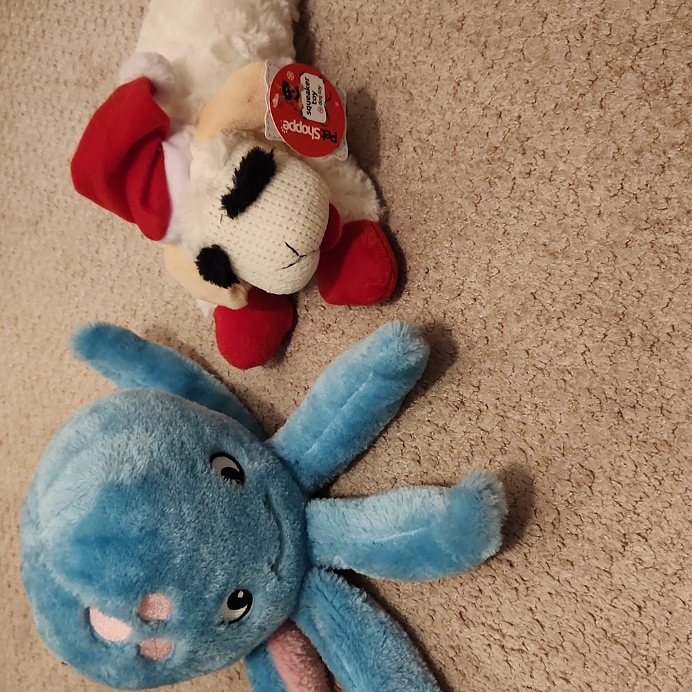 New Christmas Lambchop Squeaker And Octopus Honk Dog Toys
